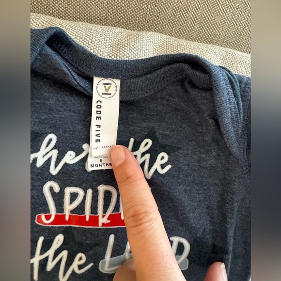 6 Months Onsie. Matching Sister Tshirt in Closet. - Picture 2 of 3